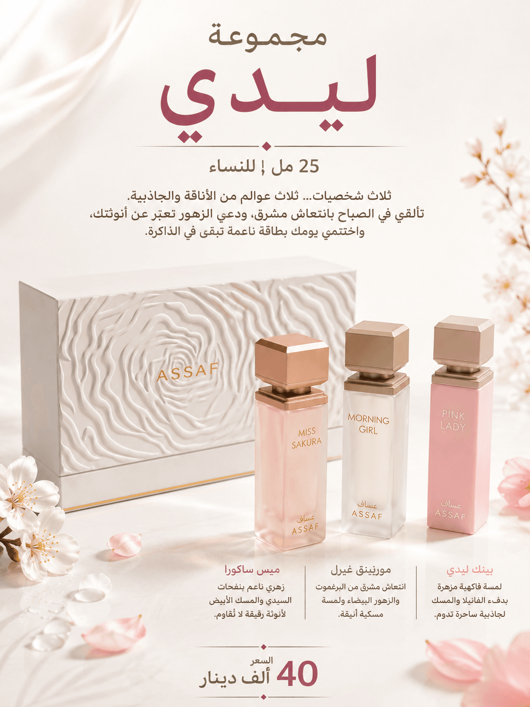 عساف مجموعة ليدي ٢٥ مل