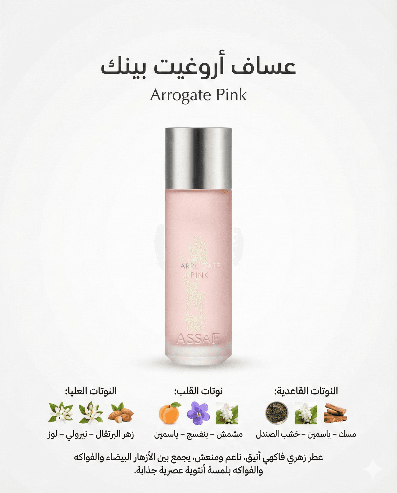 عطر عساف اروكيت بينك للنساء 200 مل